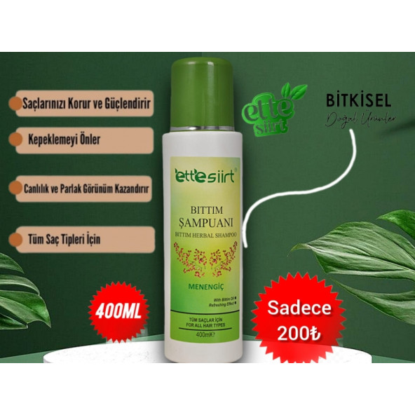 1 ADET BITTIM ŞAMPUANI 400 ML - 1