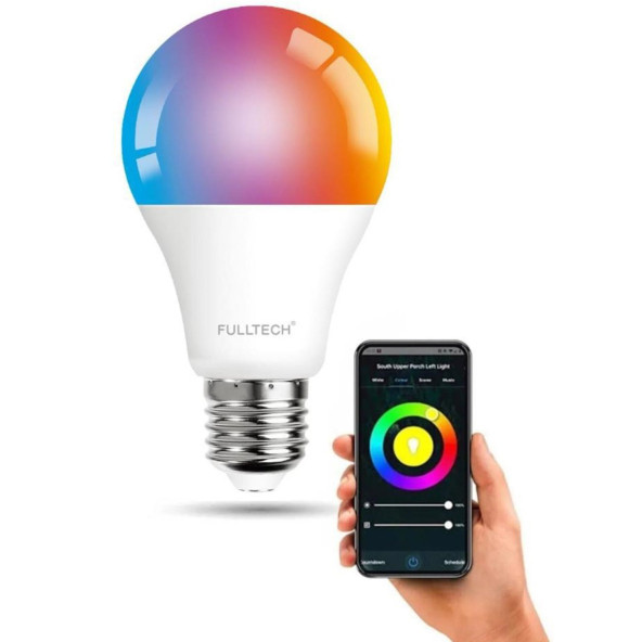 Fulltech Akıllı RGB LED Lamba Ampul  WiFi Tuya Destekli 800 Lümen Akıllı Kontrol Bulb LAMB