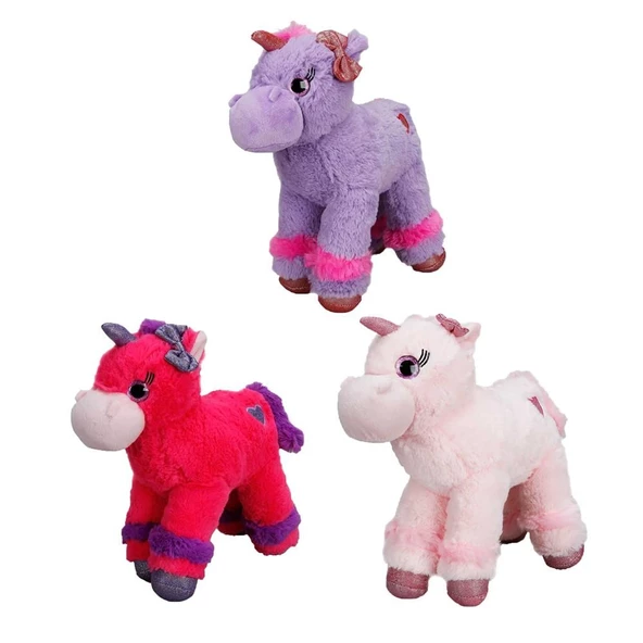 Unicorn Renkli Peluş At 28 cm. 1 Adet Fiyatıdır - 2