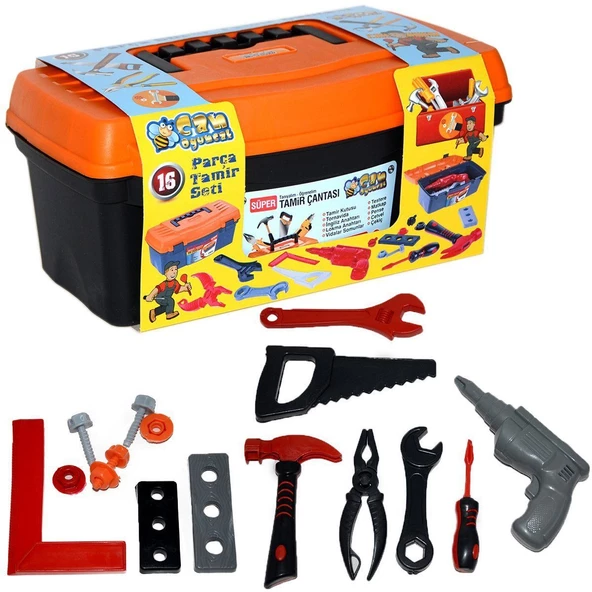 168C Tamir Seti 16 Parça-Halit Can Oyuncak - Resim 2