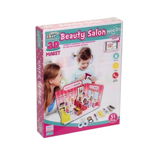 Güzellik Salonu Maket 3 Boyutlu Puzzle - 3