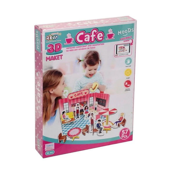 Cafe Maket 3 Boyutlu Puzzle - 3