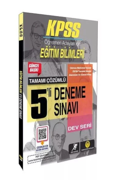 Tasarı 2024 KPSS Dev Kadro - Eğitim Bilimleri 5 Deneme