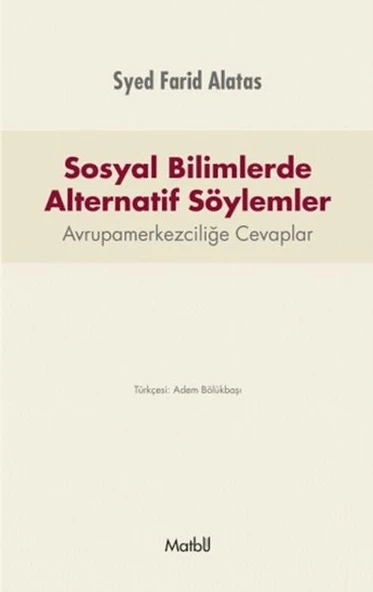 Sosyal Bilimlerde Alternatif Söylemler