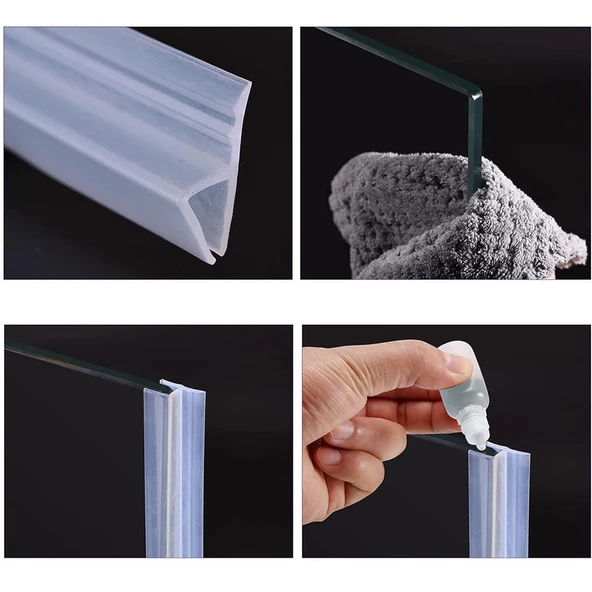 SUNUP SN-24278 SLİKON KAPI PENCERE KENAR KORUYUCU 0.6 CM - 1 METRE FİYATI - 2