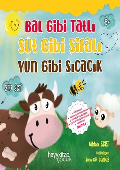 Bal Gibi Tatlı Süt Gibi Şifalı Yün Gibi Sıcacık 3 lü Set