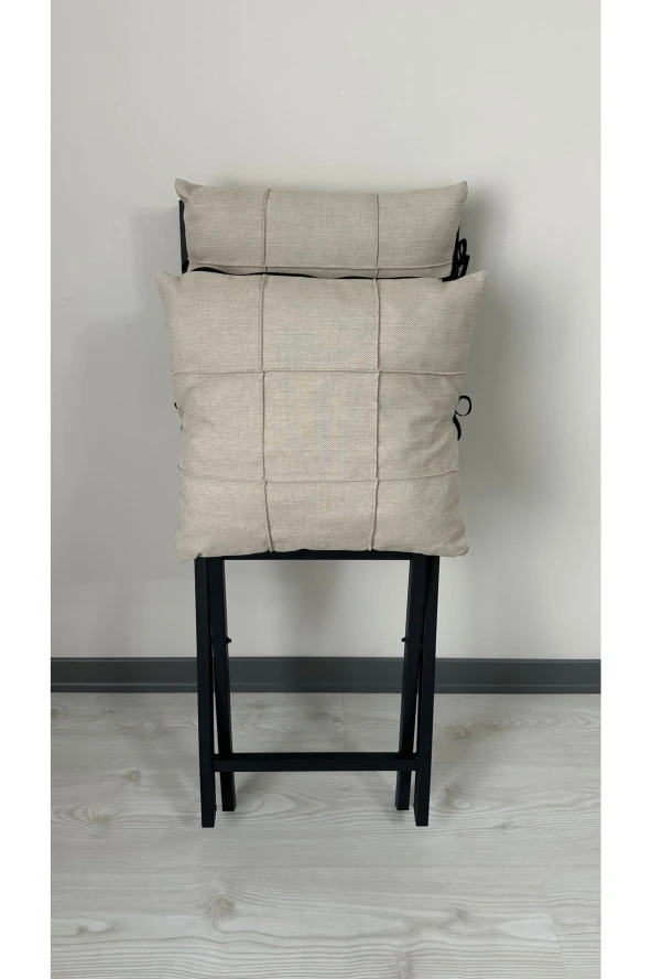 Modern Style Home Balkon Bahçe Mutfak 3'lü Bistro Set Katlanır 2 Sandalye 1 Masa - 5