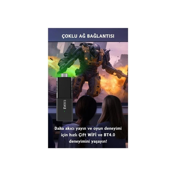 Torima Siyah Ultra Hd Android Tv Box 4k Android Tv Box Tv Stick Medya Oynatıcı Smart Tv Wifi - 5