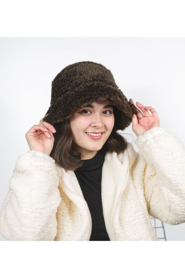 Peluş Bucket Şapka - 2
