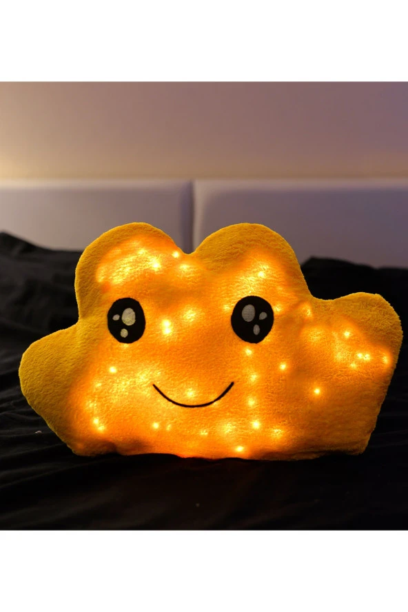 Led Işıklı Peluş Bulut Yastık - 2
