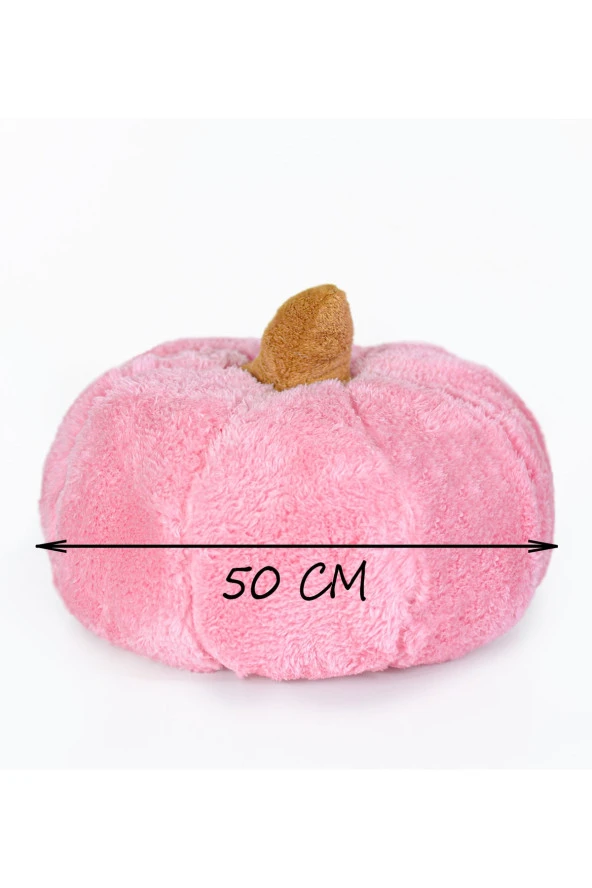 Dekoratif 50 Cm Pelüş Kabak Kırlent - 3
