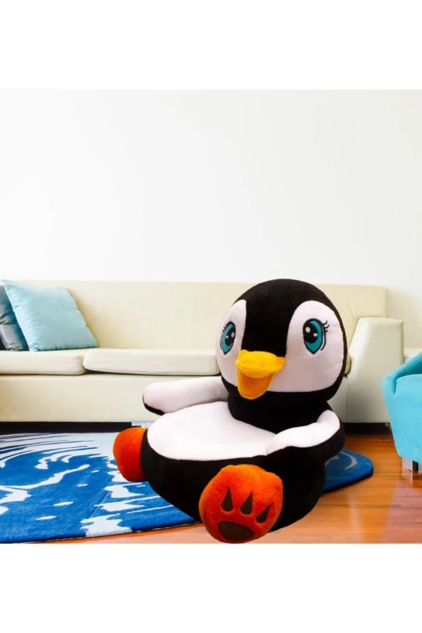 Penguen Peluş Oyuncak Bebek Çocuk Koltuğu (%100 YERLİ) ürün görseli