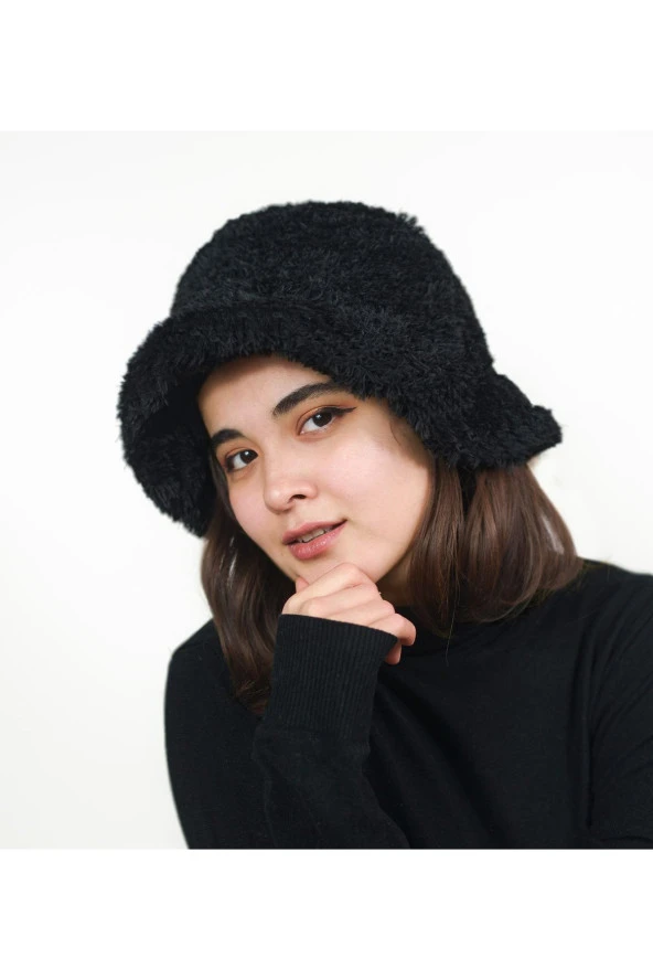 Peluş Bucket Şapka - 2