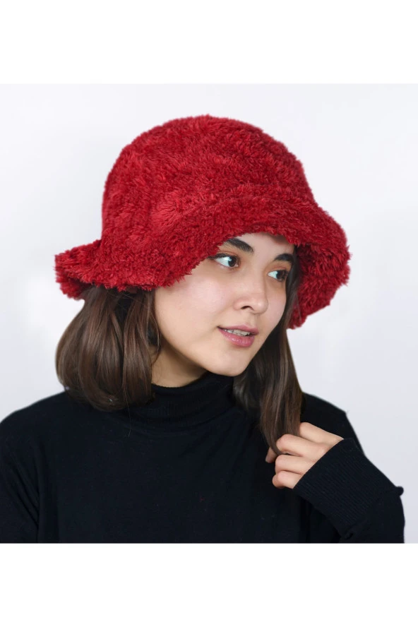 Peluş Bucket Şapka - 2