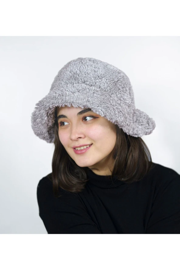 Peluş Bucket Şapka