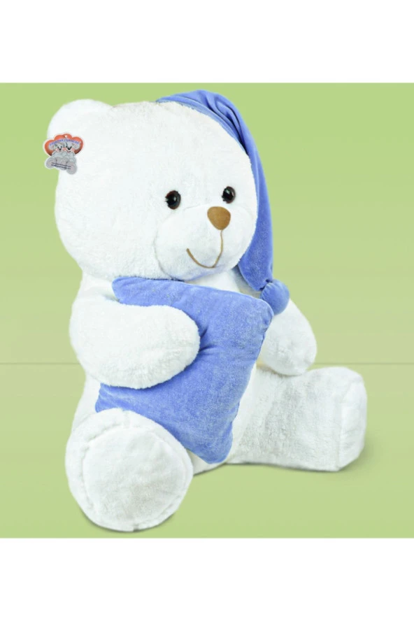 80 cm Yastıklı Uyku Arkadaşı Peluş Ayıcık (%100 Yerli Üretim)