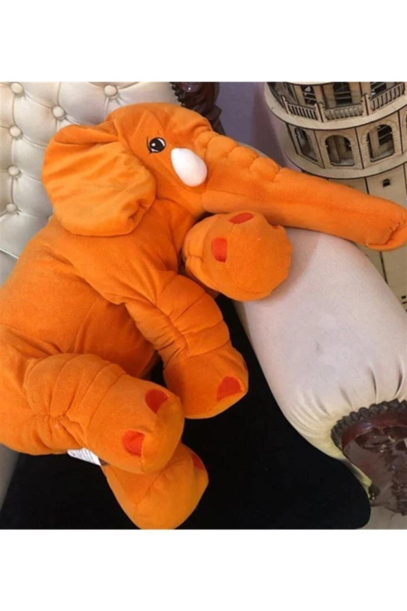 80 Cm Uyku Arkadaşım Fil Peluş - Dev Fil - Resim 2