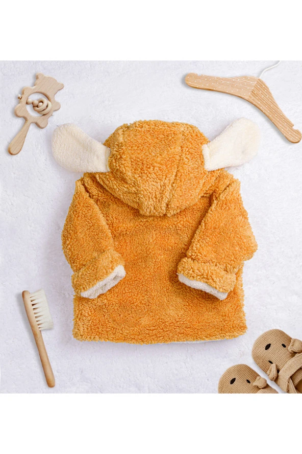 Sevimli Köpek Figürlü Peluş Bebek Ceketi - 2