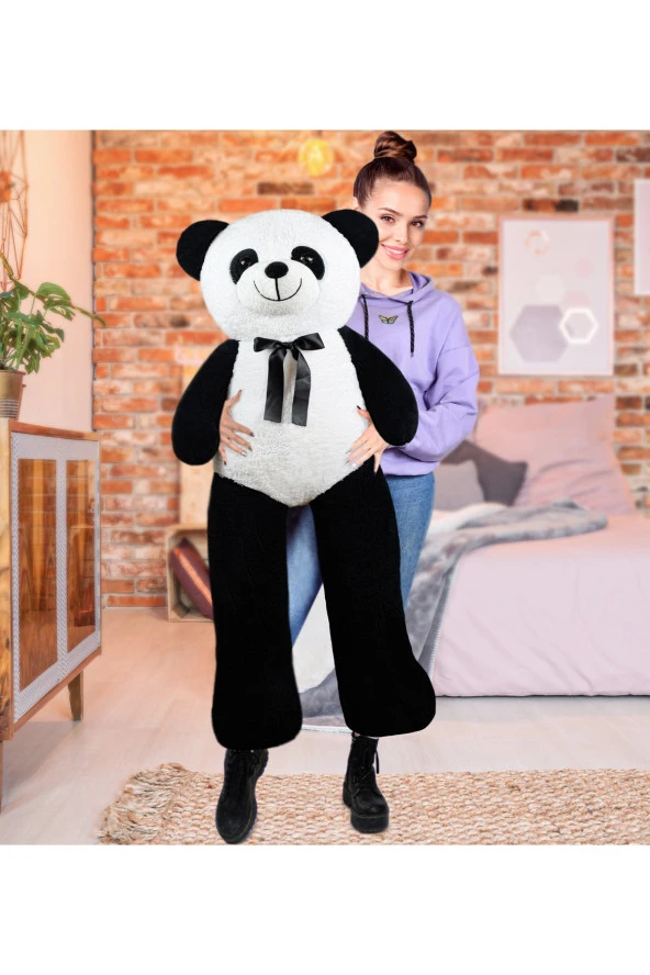 140 Cm Papyonlu Panda (%100 YERLİ) - Resim 3