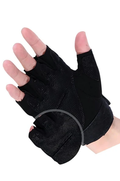 Single Sword Yarım Parmak Taktik Eldiven Bisiklet Motosiklet Outdoor Eldiven - 5