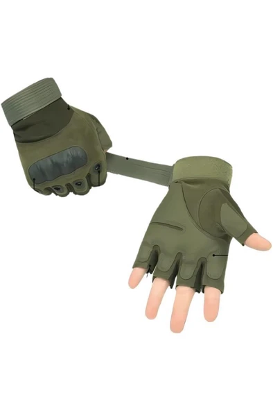 Single Sword Yarım Parmak Taktik Eldiven Bisiklet Motosiklet Outdoor Eldiven - 12