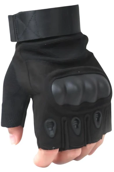 Single Sword Yarım Parmak Taktik Eldiven Bisiklet Motosiklet Outdoor Eldiven - 4