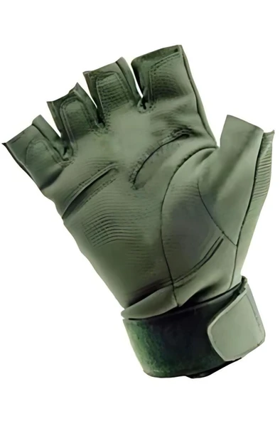 Single Sword Yarım Parmak Taktik Eldiven Bisiklet Motosiklet Outdoor Eldiven - 11
