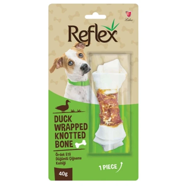 Reflex Ördek Etli Düğümlü Köpek Ödül Kemiği 40 Gr