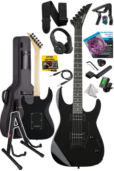 Maxword Grade-ST Black Rosewood Klavye HH Yüksek Kaliteli Elektro Gitar - Resim 2