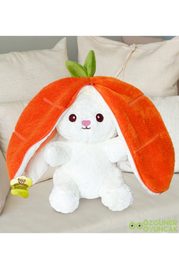 Havuç Çantalı Tavşan 50 cm - Resim 3
