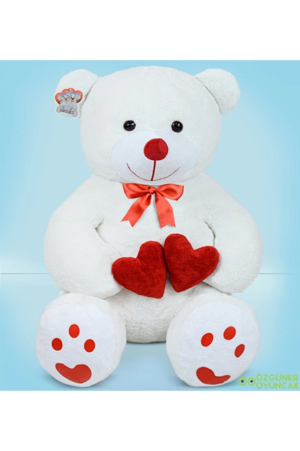 100 Cm Beyaz Bobo Peluş Ayıcık - 1