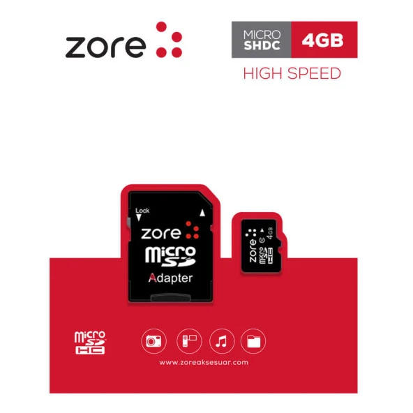 Micro SD Hafıza Kartı 4GB
