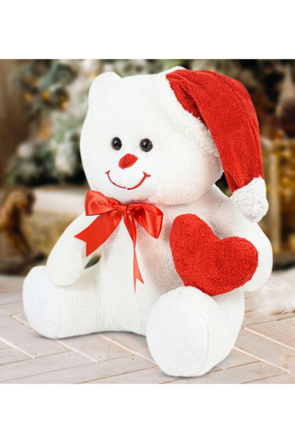 60 Cm Noel Şapkalı Pelüş Ayıcık Yeni Yıl ,yılbaşı Hediyesi - 2