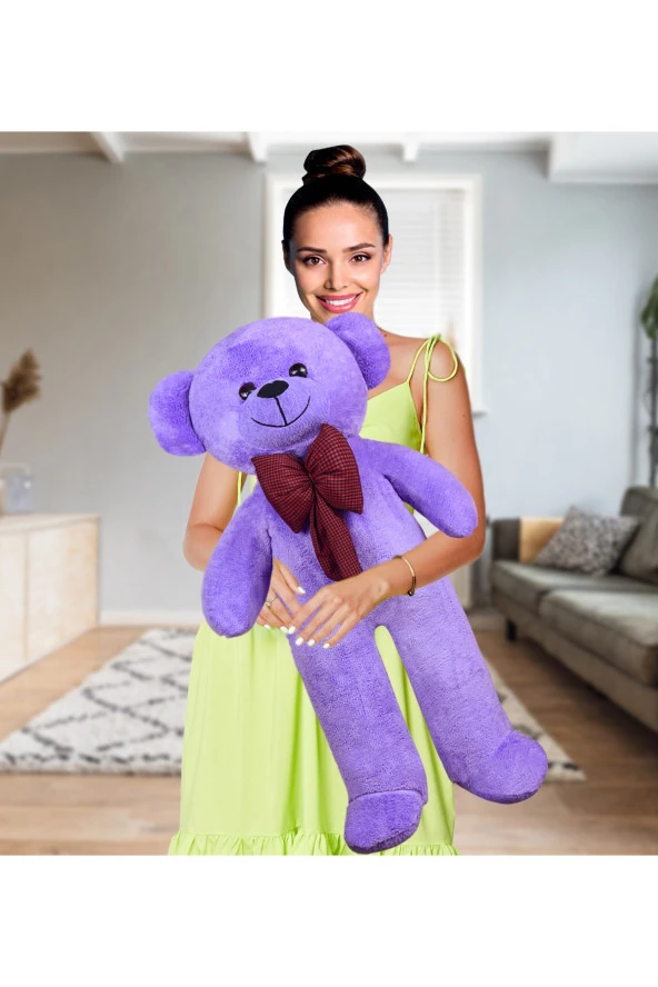 120-100 Cm Papyonlu Büyük Beyaz Ayıcık (%100 Yerli) ürün görseli