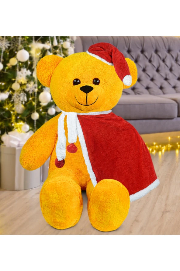 100 Cm Pelerinli Noel Baba Ayıcık Yeni Yıl , Yılbaşı Hediyesi ürün görseli