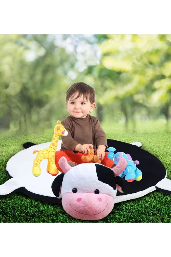 Bebek Oyun Halısı 120 Cm Inekli Oyun Matı - 2