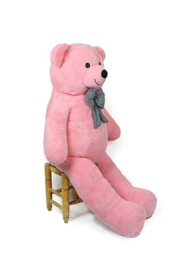Pembe Büyük Papyonlu Ayıcık 140 Cm - 2