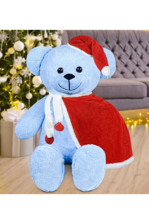 100 Cm Pelerinli Noel Baba Ayıcık Yeni Yıl , Yılbaşı Hediyesi ürün görseli