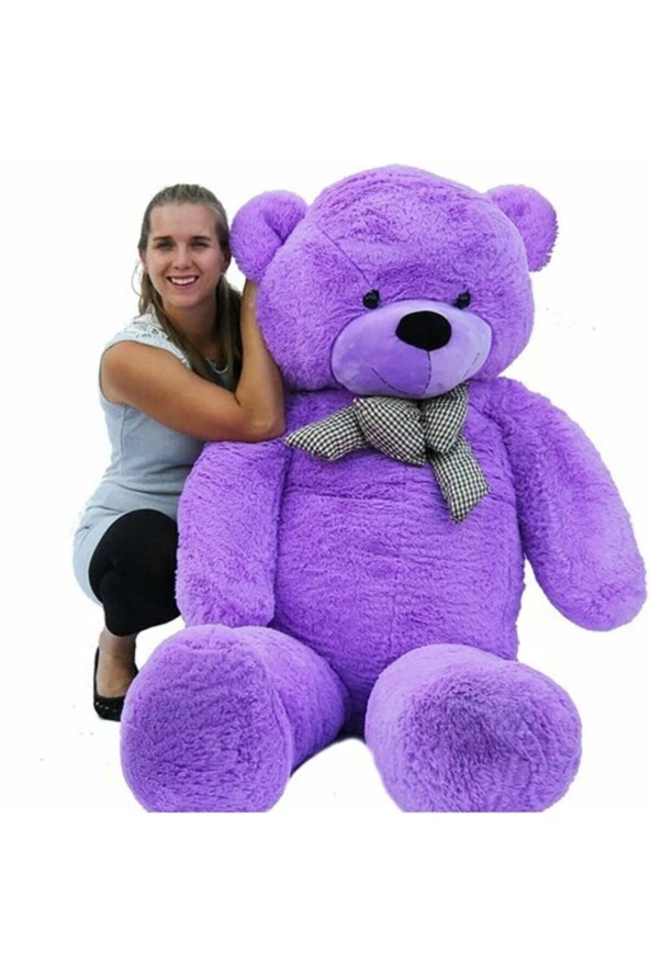 Dev Büyük Peluş Ayıcık 170 Cm Hediyelik Ayı (%100 YERLİ) Lila ürün görseli