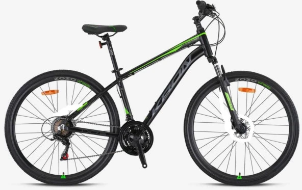 Kron TX 75 Trekking V-Fren 28" Jant 17' Kadro 21 Vites Şehir Bisikleti Siyah Yeşil Gri - 1