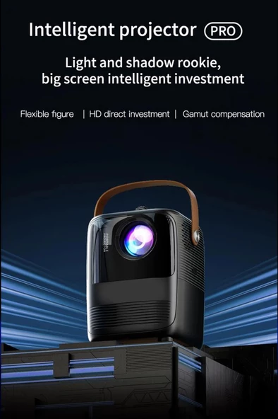 Torima Beyaz T11 Projeksiyon Ev Sineması Bluetooth Wifi Akıllı Android Tv 1080p Hoparlör Smart 4k Youtube Türkçe - 2