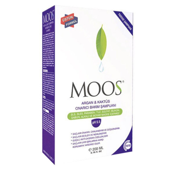 Moos Argan & Kaktüs Onarıcı Bakım Şampuanı 200 ml