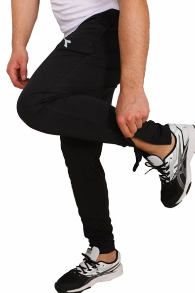 Diadora Mundial 21 Erkek Likralı Siyah Eşofman altı