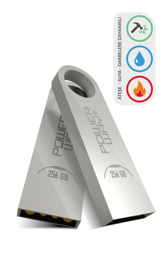 Powerway 256 Gb Metal Flash Bellek Metal Tasarım Usb Bellek The Latest Tecnology Data Traveler - 2