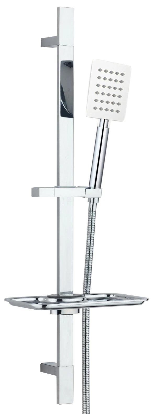 T-MAY Sart Kare Borulu Hareketli Sürgülü Duş Seti Üst Takımı - 2