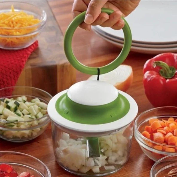 Chef'n 102-239-011 VeggiChop™ Manuel İpli Saklama Kaplı Rondo - 3