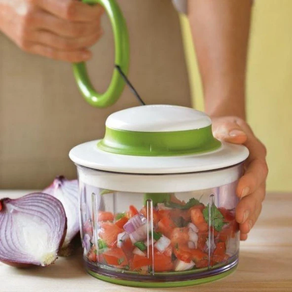 Chef'n 102-239-011 VeggiChop™ Manuel İpli Saklama Kaplı Rondo - 11