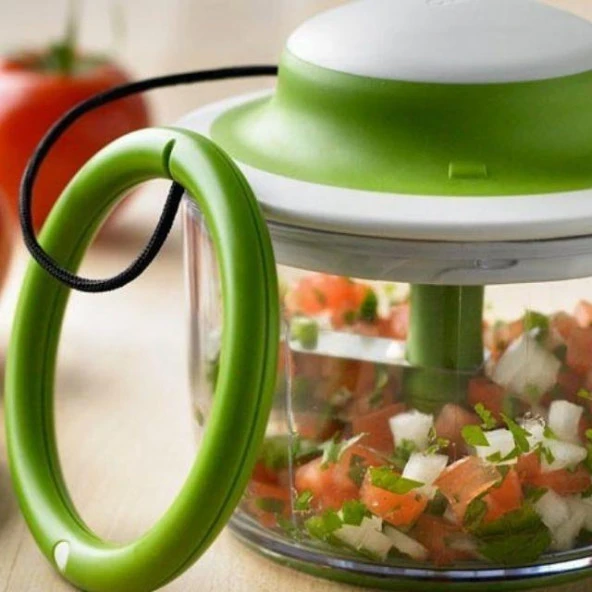 Chef'n 102-239-011 VeggiChop™ Manuel İpli Saklama Kaplı Rondo - 12