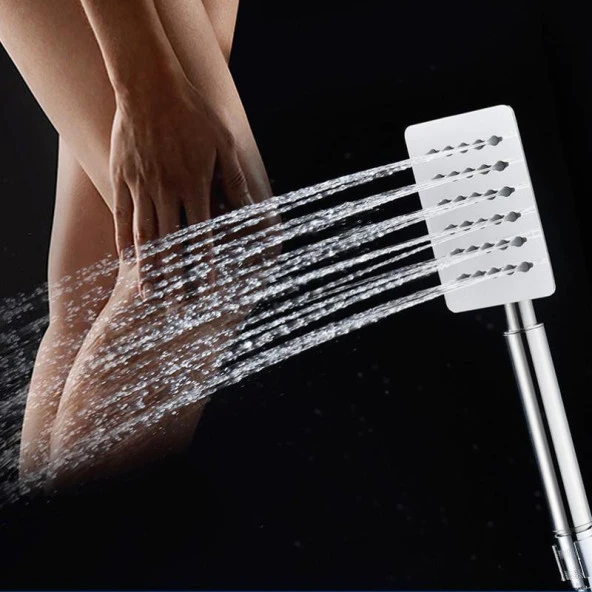 T-MAY Sart Oval Borulu Hareketli Sürgülü Duş Seti Üst Takımı - Resim 3