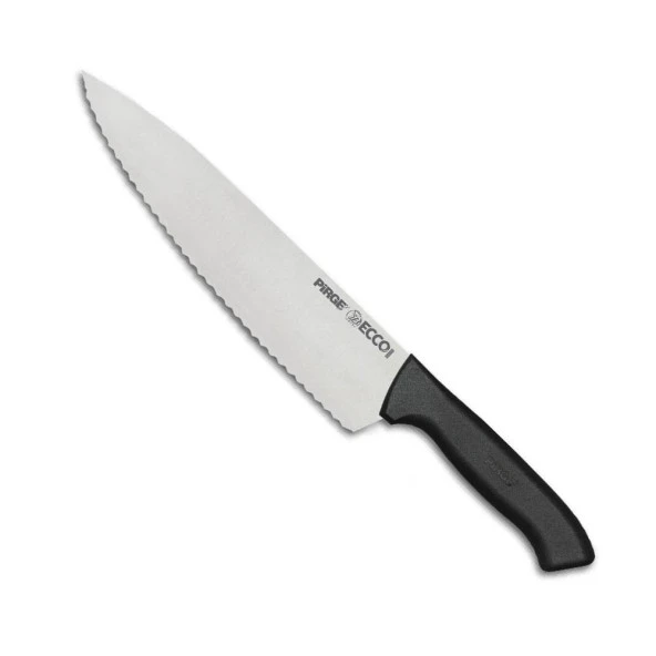 Pirge Ecco Dişli Şef Bıçağı 21 cm Siyah 38261